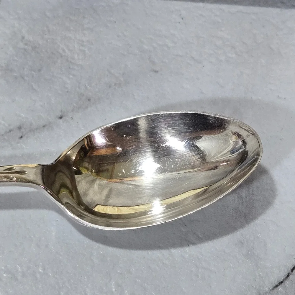 HAMILTON LAIDLAW Victorian Cased Teaspoon Sugar Tong Set 13 Pc Silver Plate